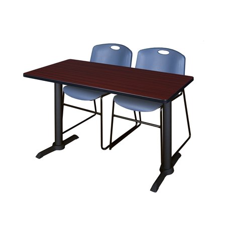 CAIN Rectangle Tables > Training Tables > Cain Training Table & Chair Sets, 48 X 24 X 29, Mahogany MTRCT4824MH44BE